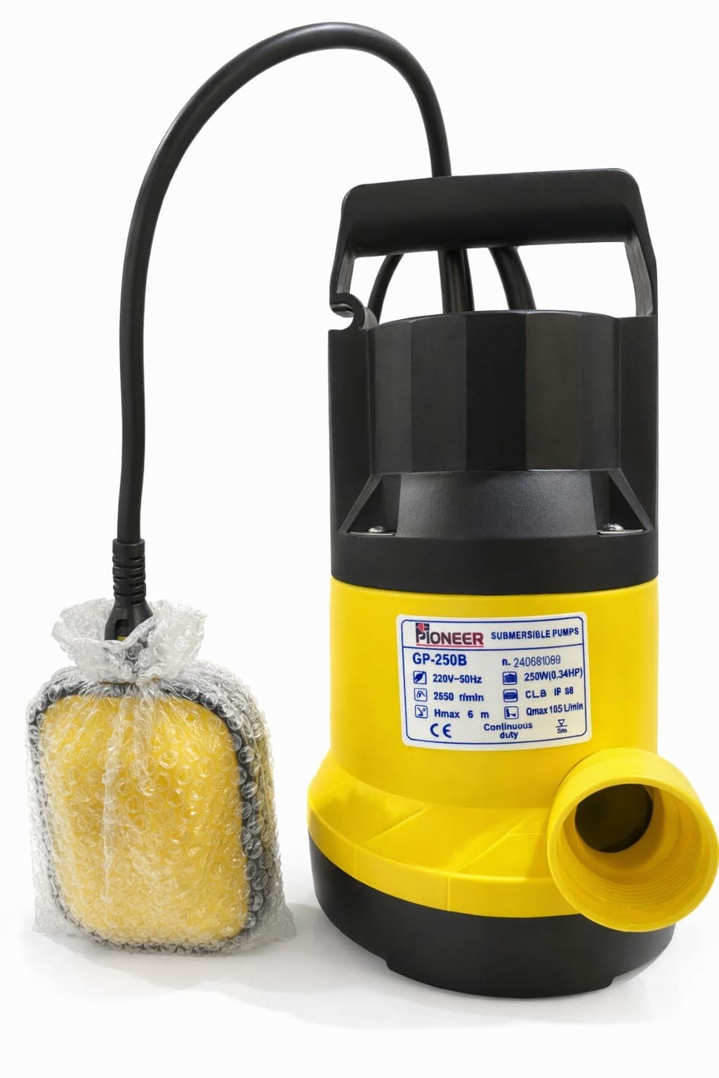 Pioneer GP-250B Submersible Plastic Body Pump